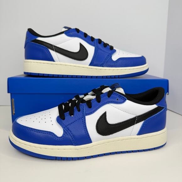 Air Jordan 1 Retro Low OG Game Royal Size 7Y / Size 8.5 Women - Picture 1 of 7